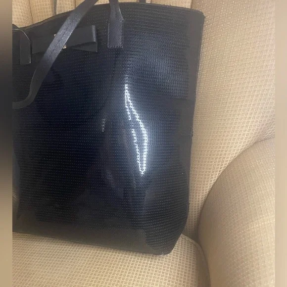 Kate Spade Bon Shopper black sequin tote -Like New - Picture 3 of 11